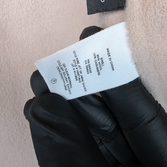 Theory Jacket Womens Petite P Pink Wool Cashmere Belted Open Front 3/4 Sleeve - Picture 6 of 15